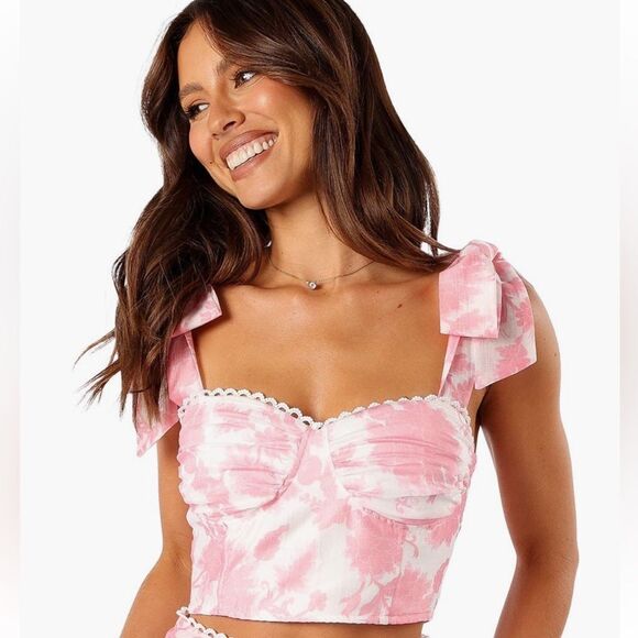 Petal & Pup Elle Floral Top & Midi Skirt Set XS/S LOVE SHACK FANCY VIBES - Picture 4 of 8